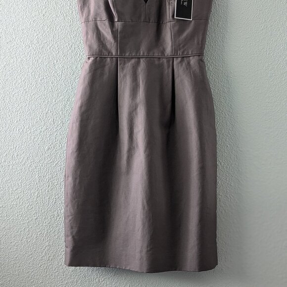 J. Crew Women’s Gray Cotton Corset Dress Lined With Pockets NWT - Picture 2 of 9